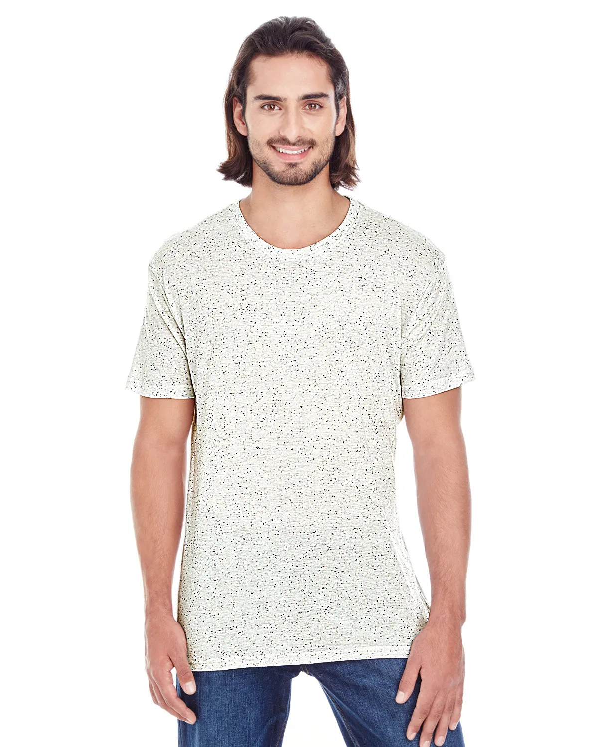 THREADFAST Men's Triblend Fleck Short-Sleeve T-Shirt view 2