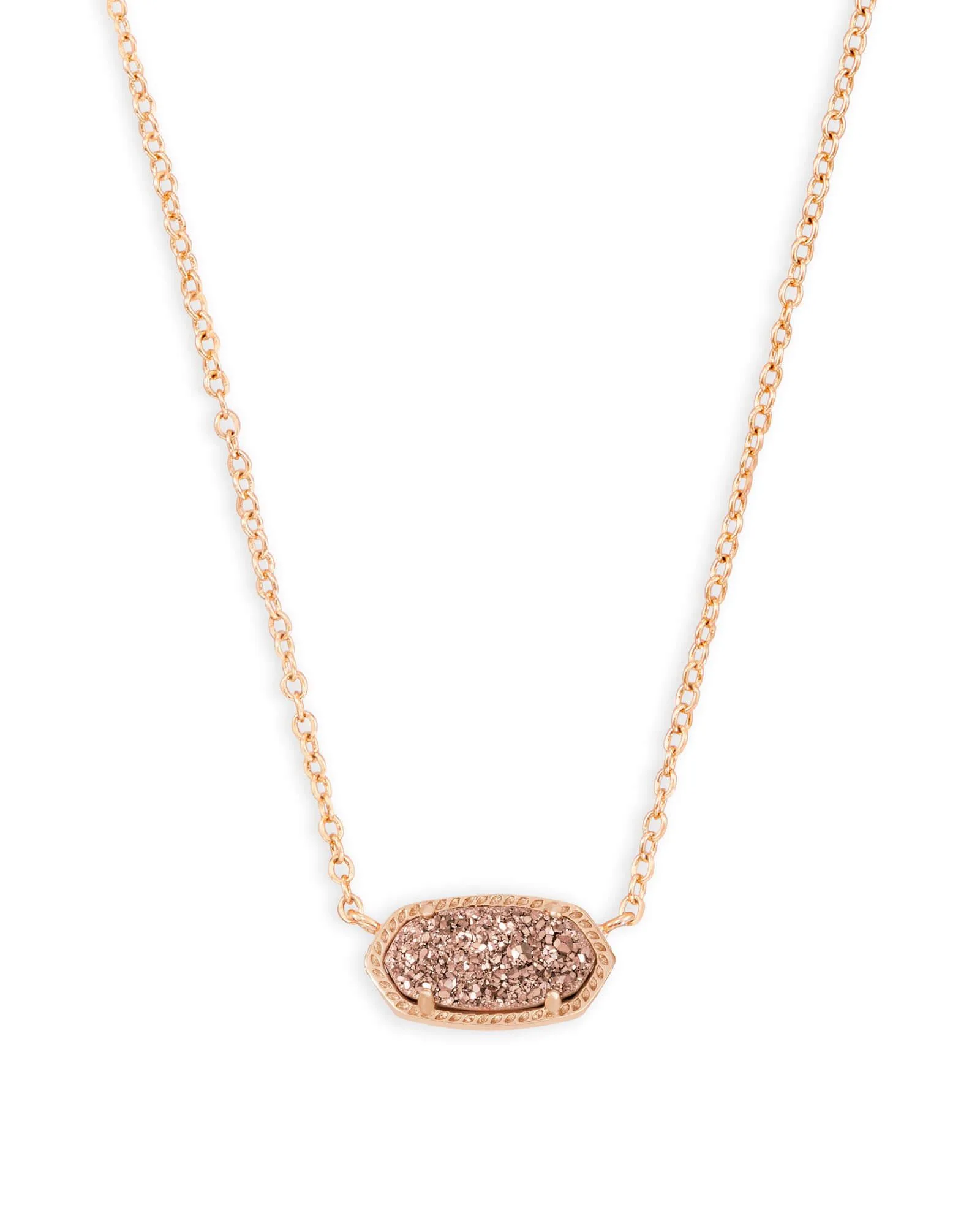 Kendra Scott Elisa Necklace - Rose Gold Drusy