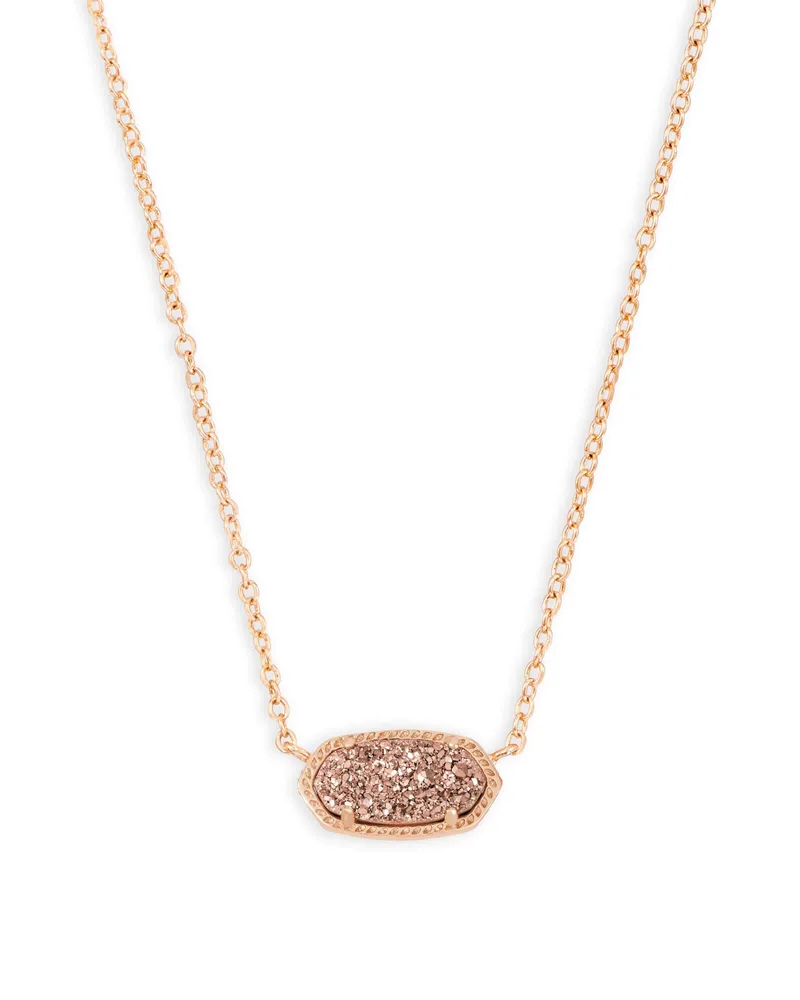 Kendra Scott Elisa Necklace - Rose Gold Drusy