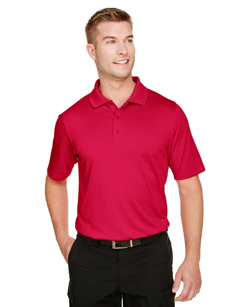 Harriton Men's Tall Advantage Snag Protection Plus Short Sleeve IL Polo Shirt view 4