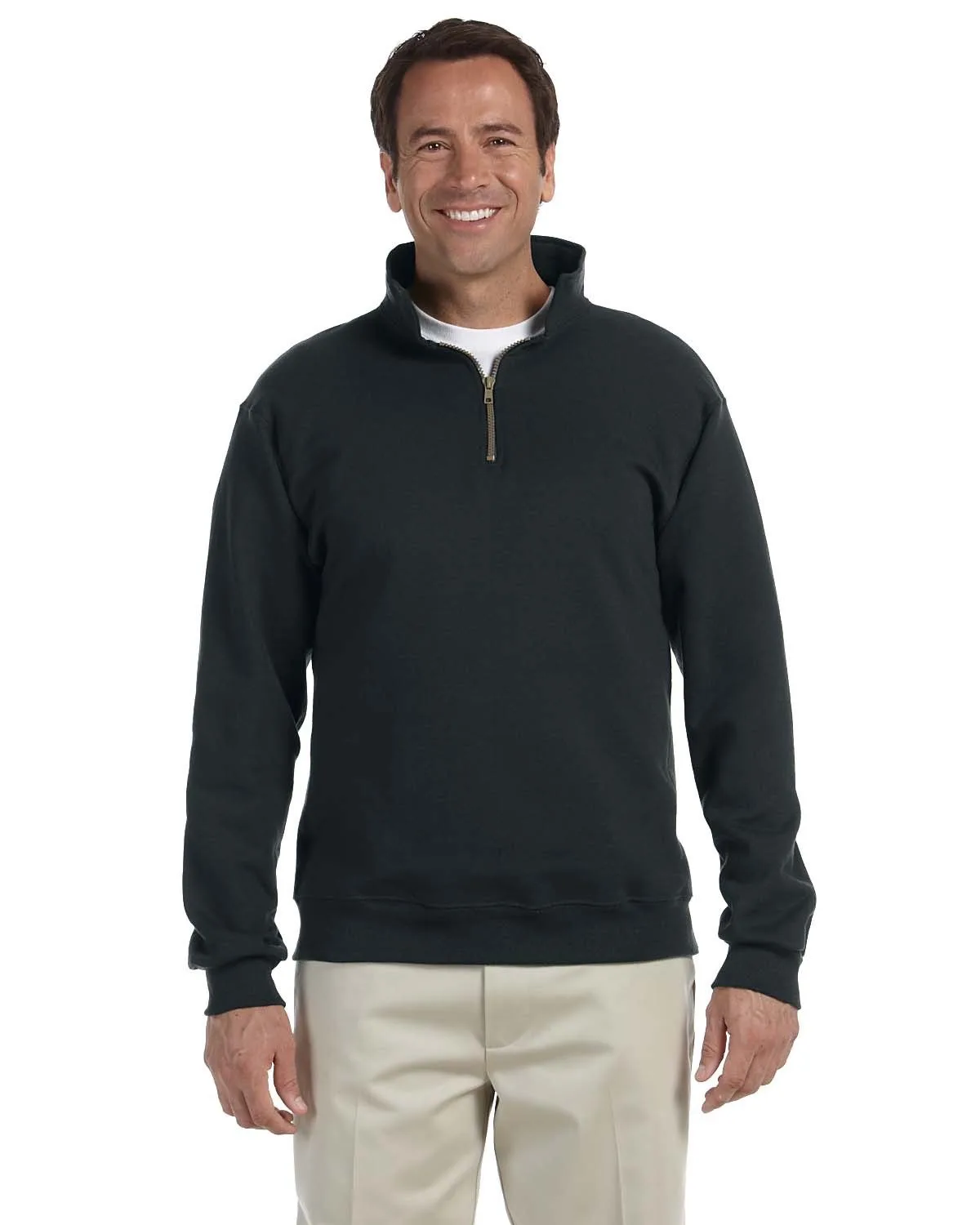 Jerzees Adult Super Sweats® NuBlend® Fleece Quarter-Zip Pullover view 2