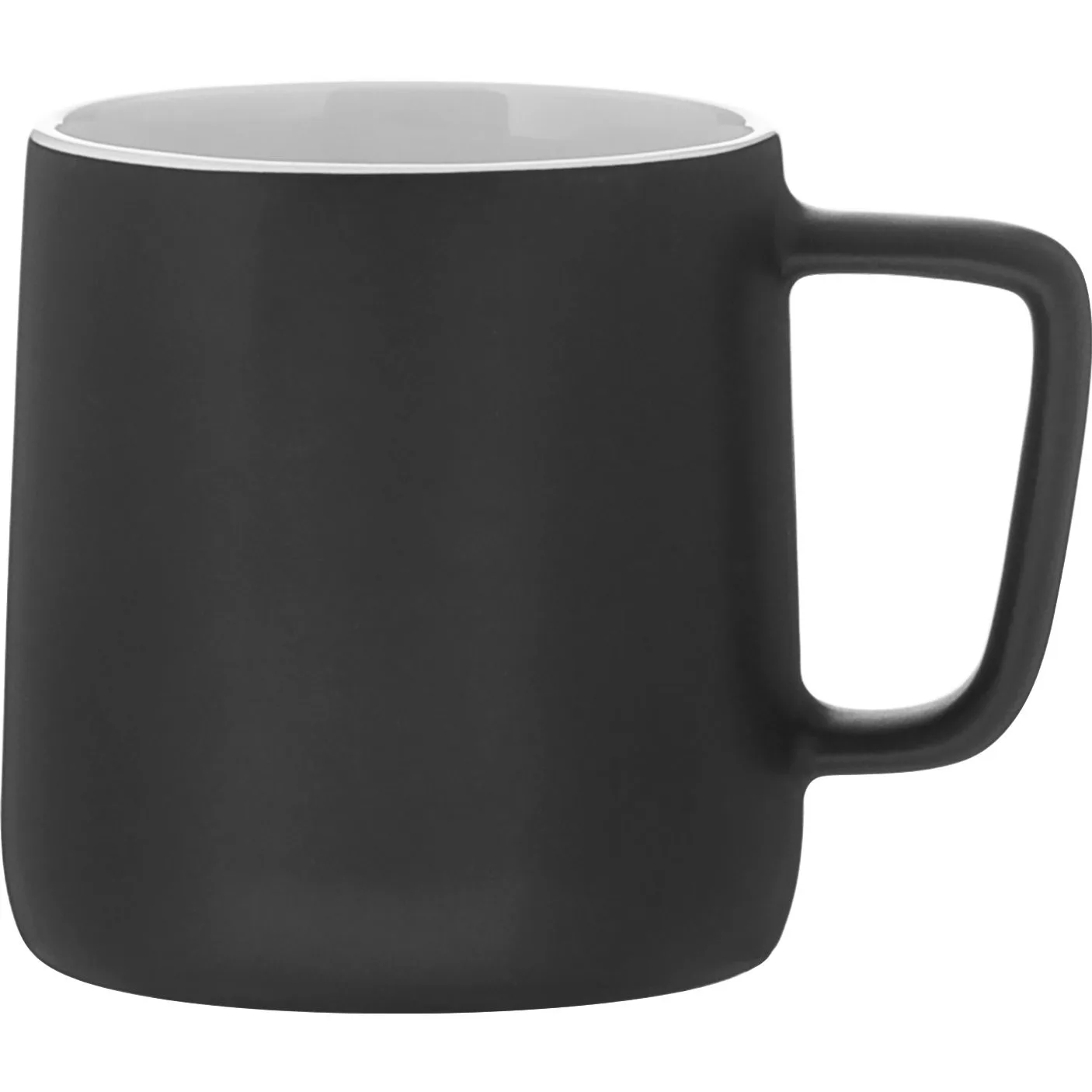 12 oz Oslo Ceramic Mug (Black) view 2