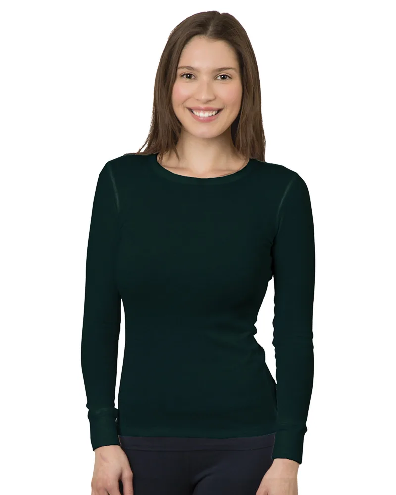 BAYSIDE Ladies' USA Made Long-Sleeve Thermal Shirt