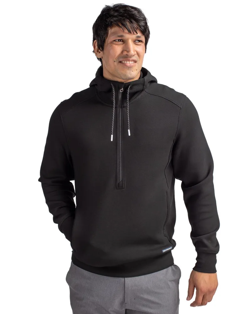 Cutter & Buck Roam Eco Half Zip Recycled Mens Pullover Hoodie