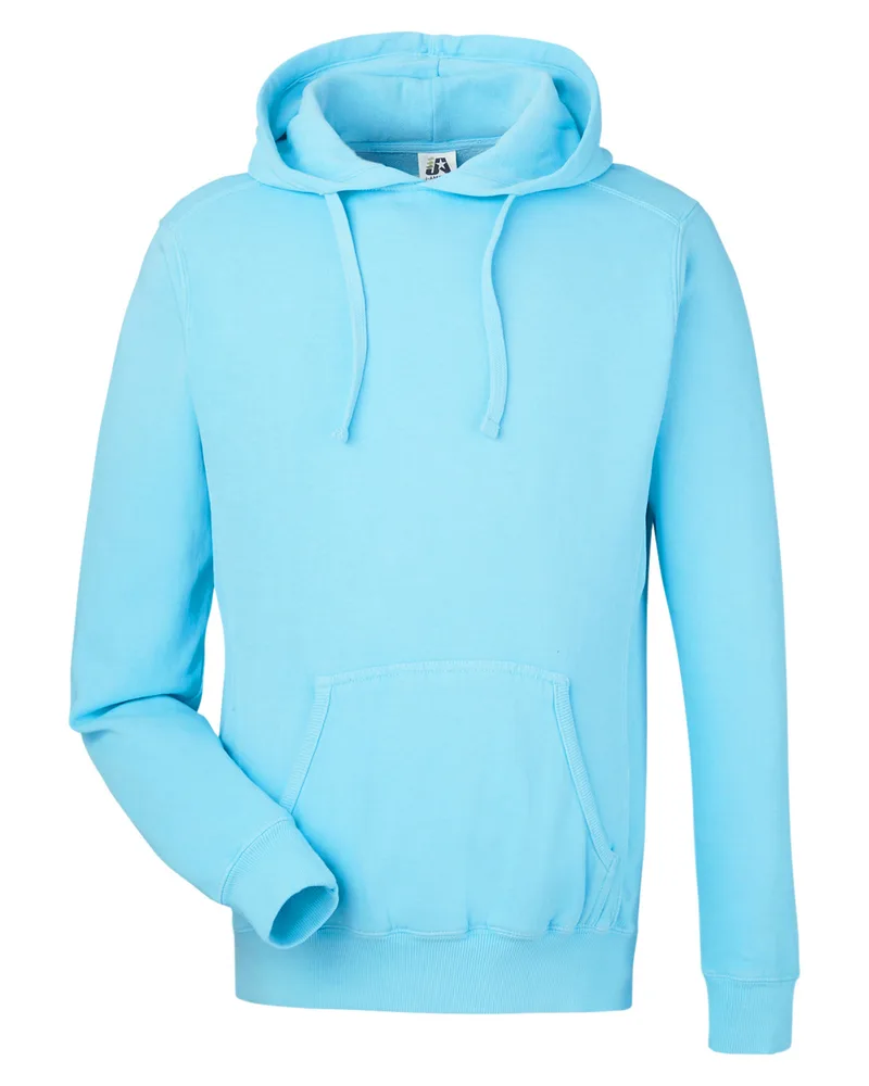 J. America® Unisex Pigment-Dyed Fleece Hooded Sweatshirt