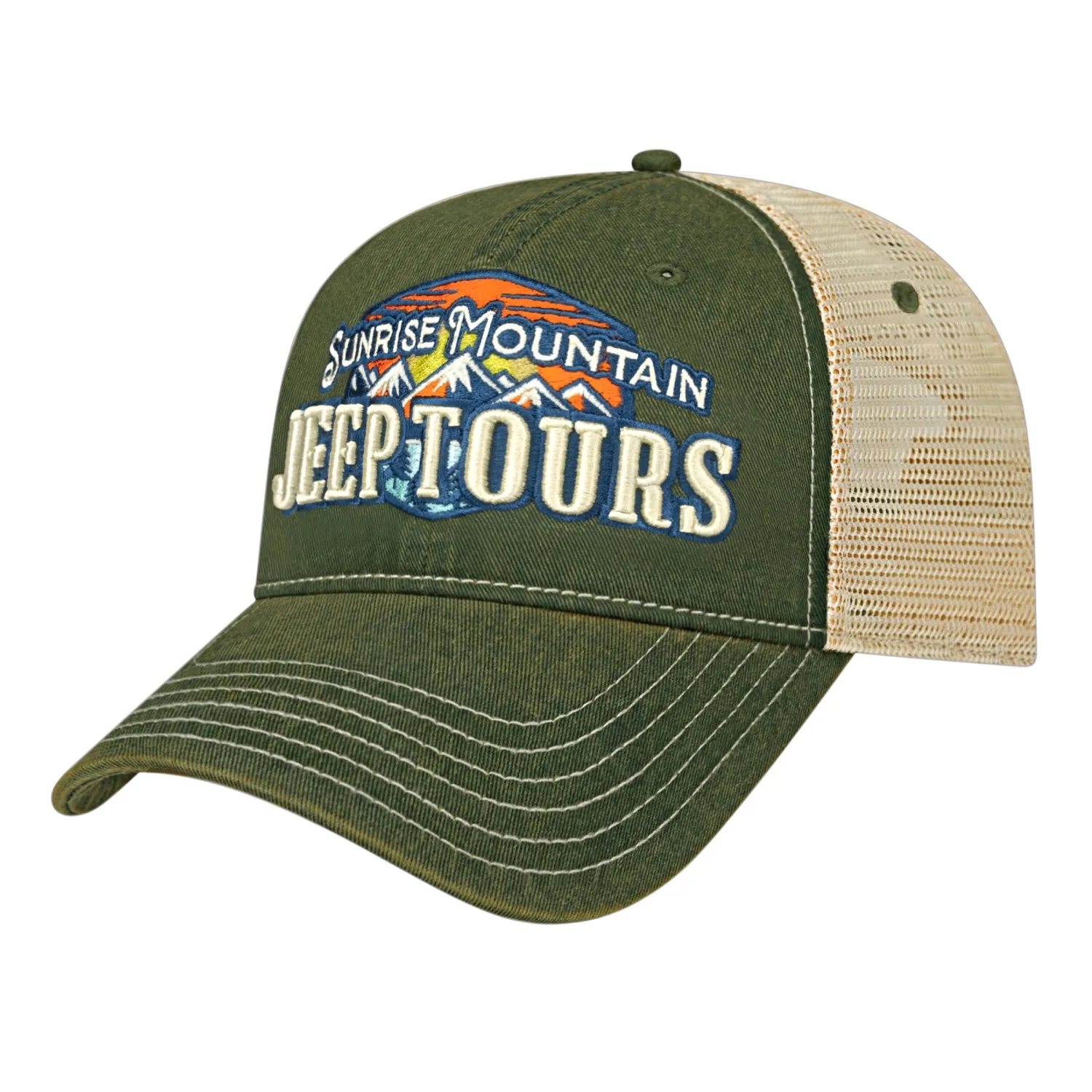 Premium Vintage Washed Mesh Back Cap