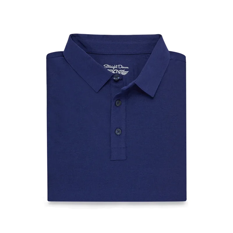 Straight Down Dodge Polo - Dark Indigo