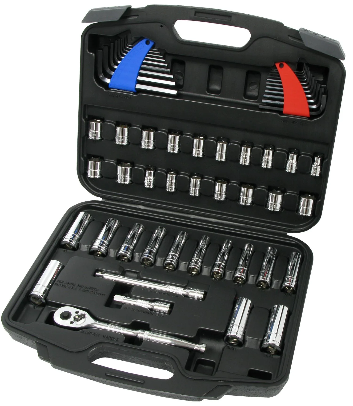 Allied Pro-Grade 58-Piece Sae And Metric Socket Set w/Case