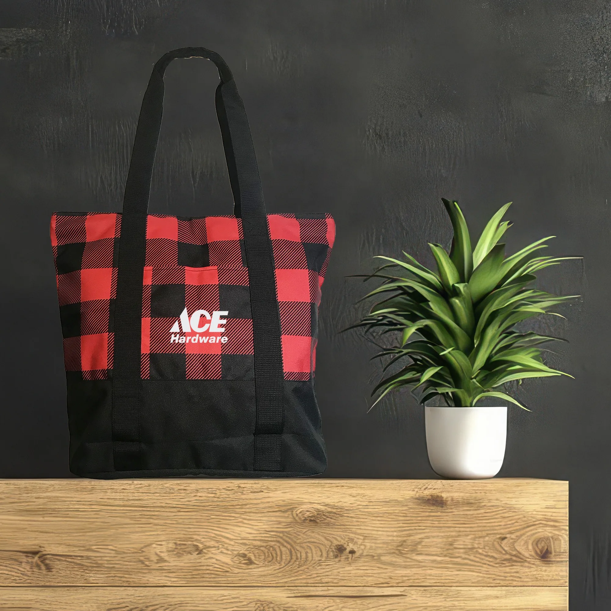 Buffalo Check Tote Bag view 2