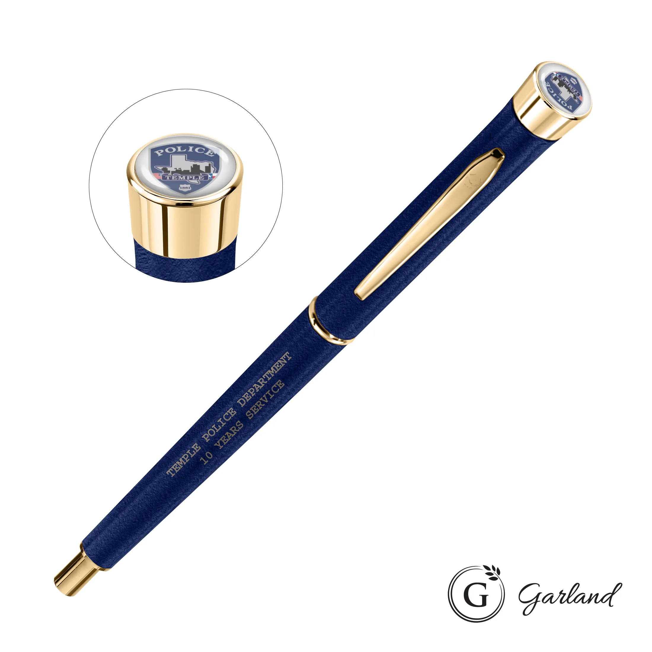 Custom, Mechanical Pencil, Gold, Navy Blue / Gold