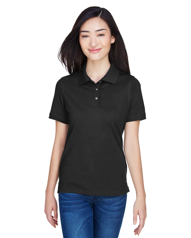 Harriton Women's Easy Blend™ Short Sleeve Polo Shirt