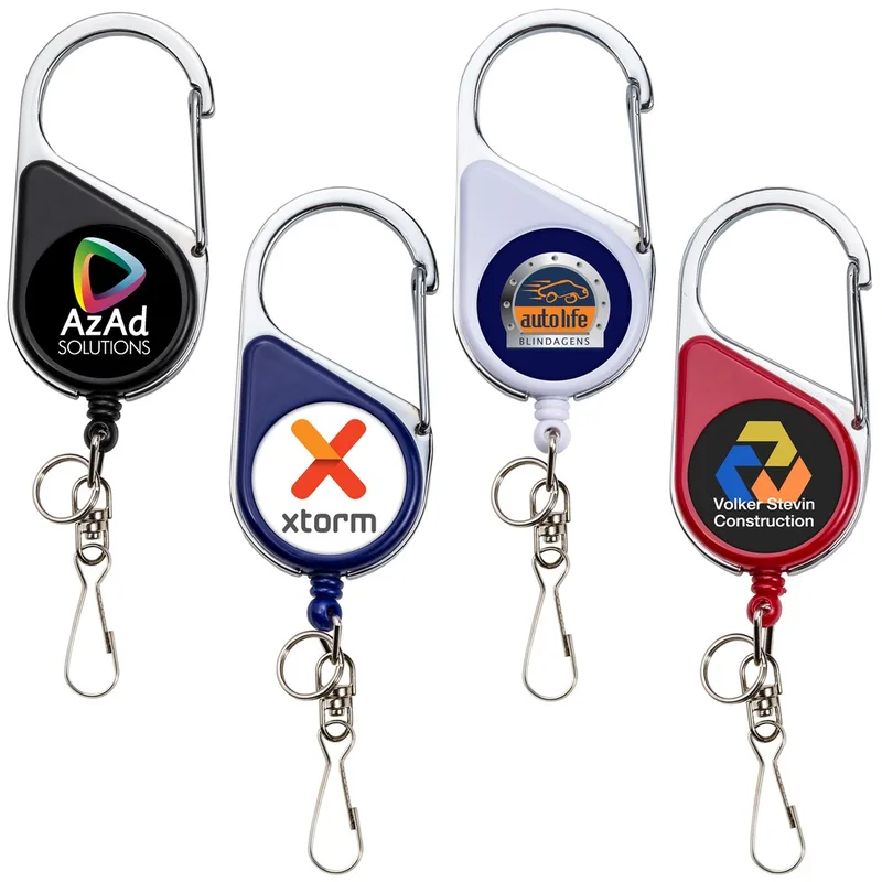 Heavy Duty Carabiner Retractable Badge Reel