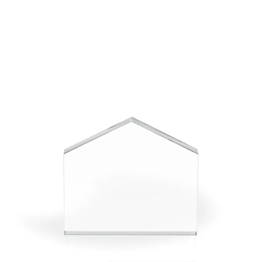 Estate Acrylic Paperweight Award - Engraved view 2