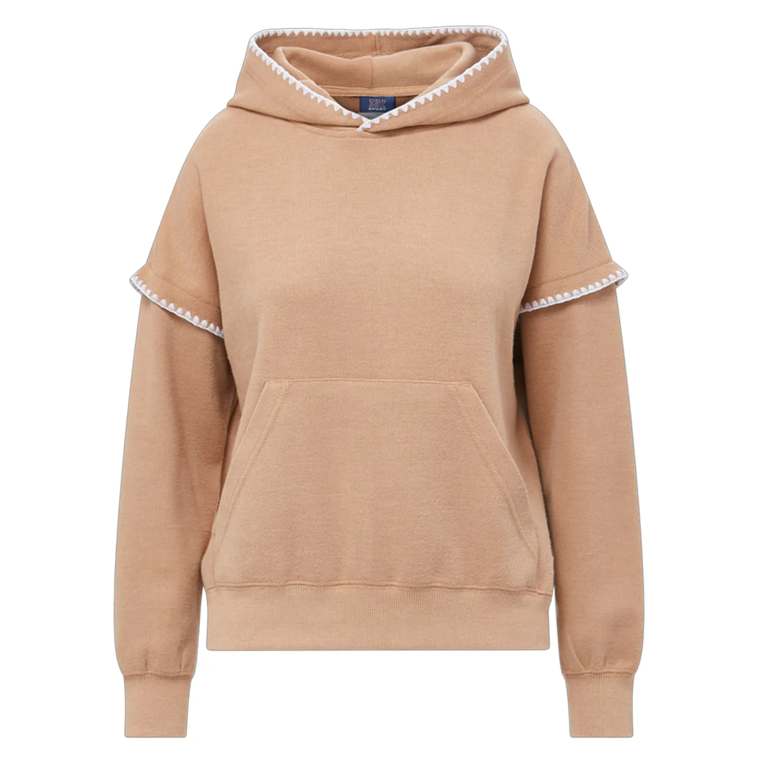 Mood & Vibe™ Teegan Crafty Cotton-Poly Boxy Hoodie view 5