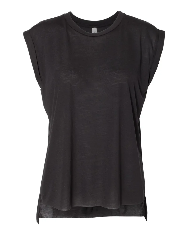 Bella+Canvas® Women's Flowy Rolled Cuffs Muscle T-Shirt