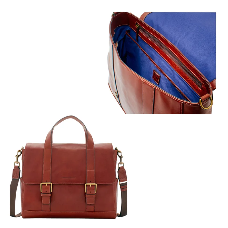 Dooney & Bourke Florentine Hunter Messenger Bag - Chestnut Brown