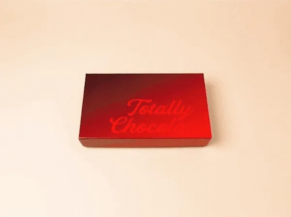 9"x 5" Custom Decorated Chocolate Shape with Classic Custom Packaging