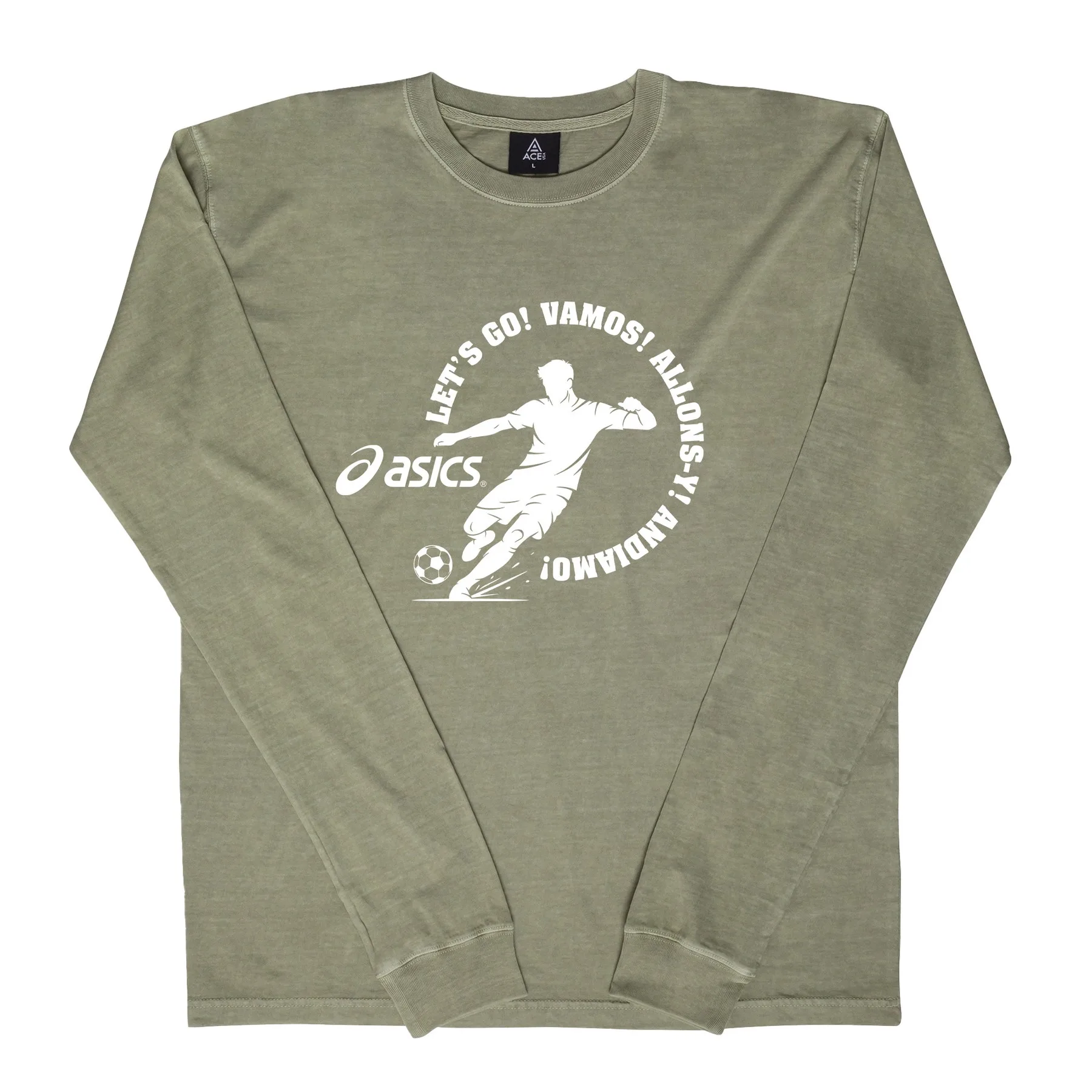 Soccer ACE Vintage Wash Long Sleeve tee view 7