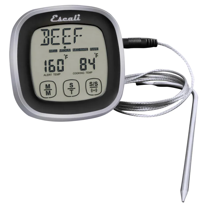 KitchenSupply Escali - Touch Screen Thermometer & Timer Black