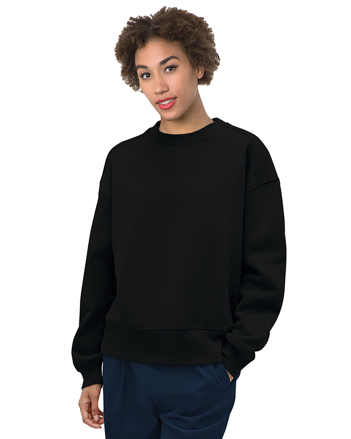 BAYSIDE Ladies' USA Made Crewneck Sweatshirt