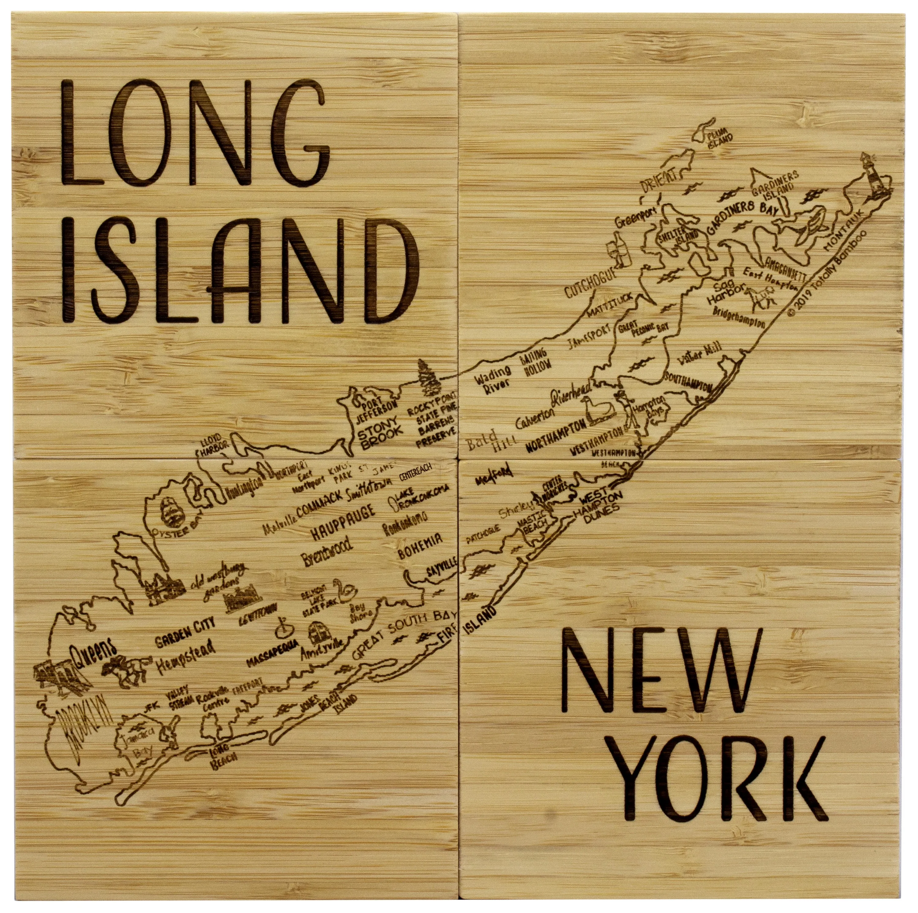 Long Island Puzzle Coaster Set view 5