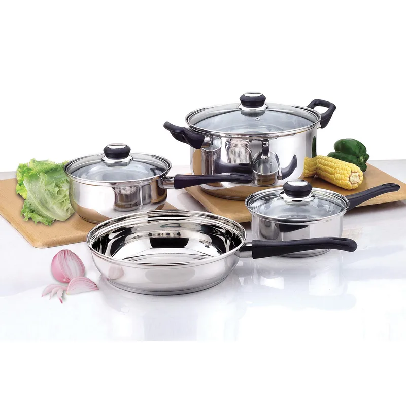 Gourmet Edge 7 Piece Stainless Steel Cookware Set