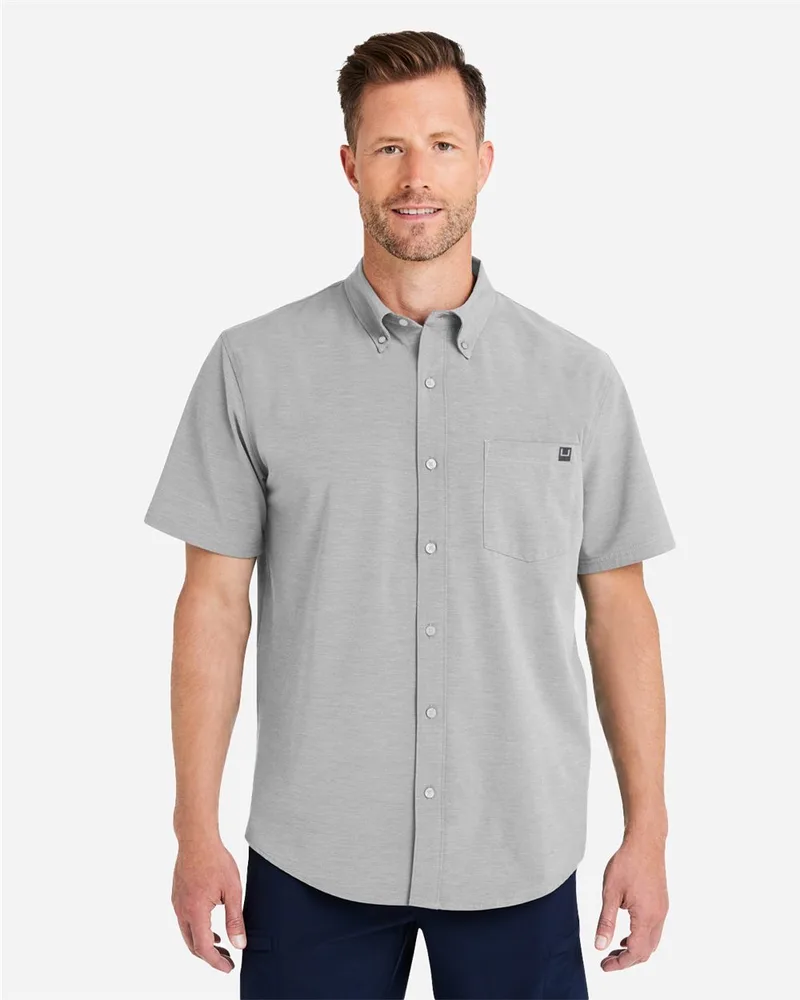 HUK® Men's Kona Solid Short Sleeve Shirt view 2