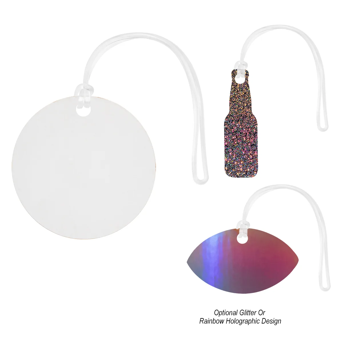 Acrylic Bag Tag - Custom Shape 5" view 3