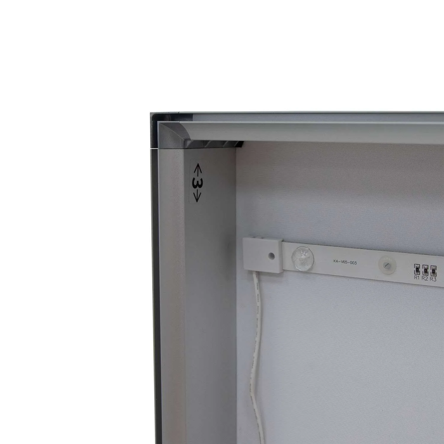 48" x 60" Standard SEG Glo Wall Mount Hardware view 6