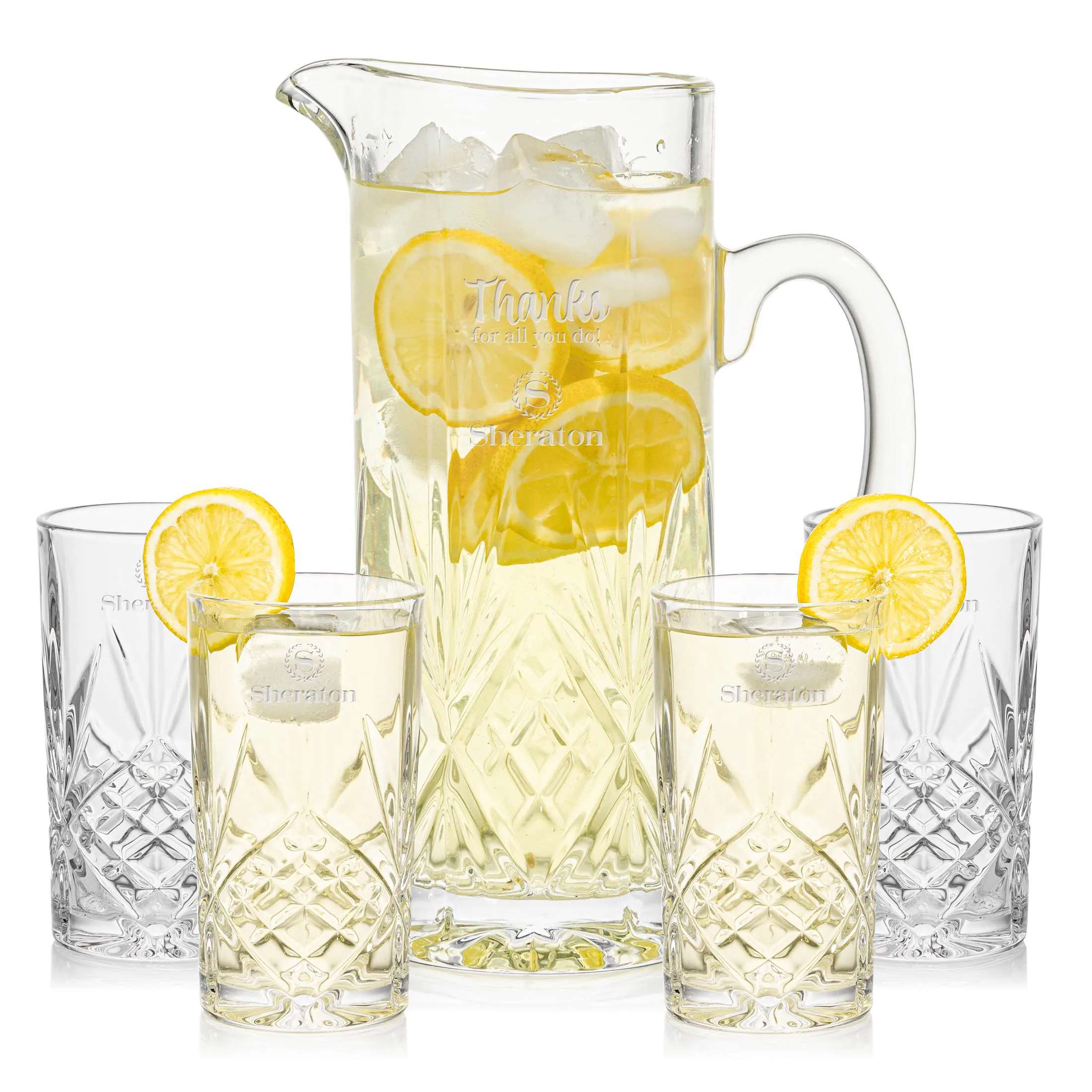 Pitcher & Hiball Set, Pitcher & 4 Hiballs