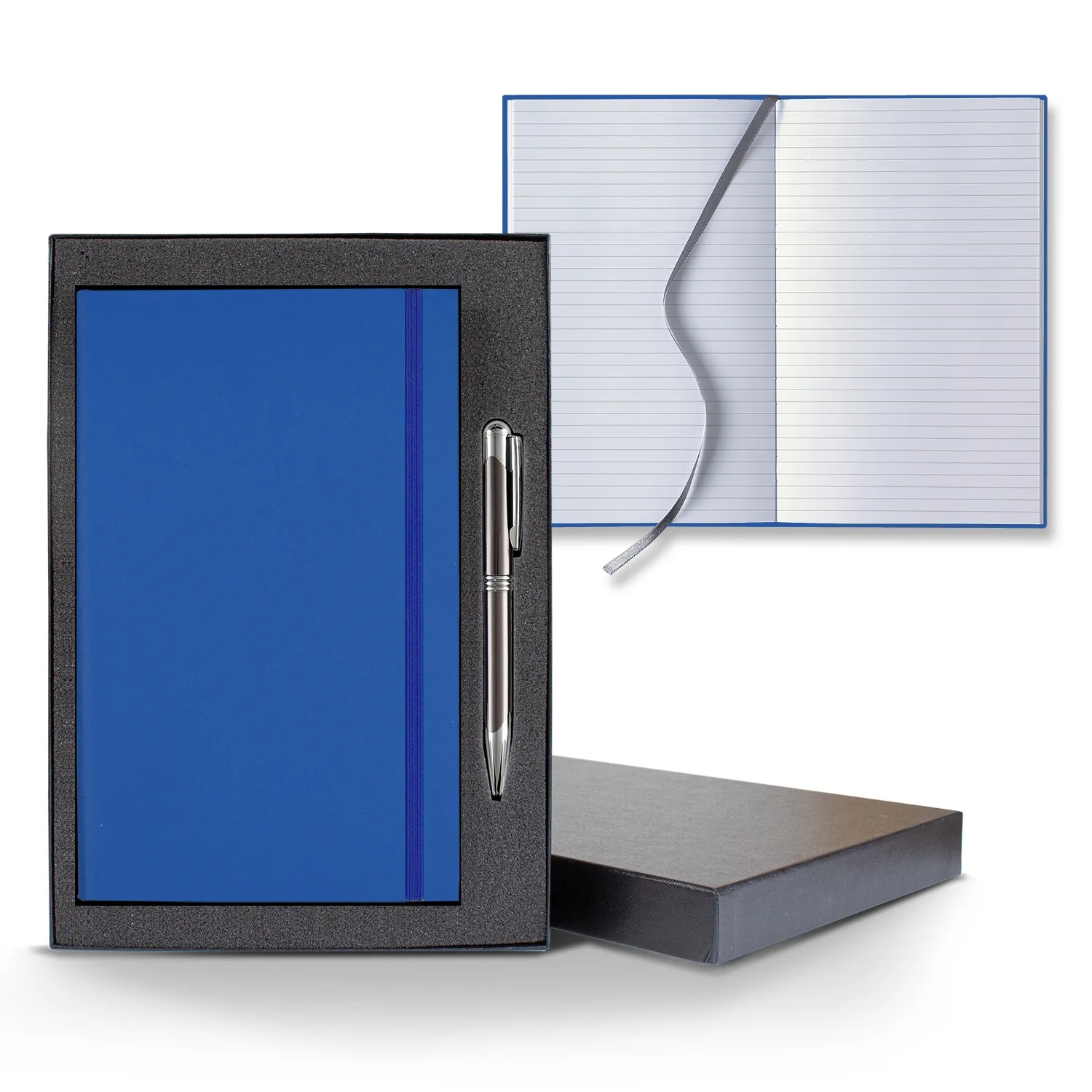 Castelli Matra Banded Medio Lined White Page Journal Gift Set view 2