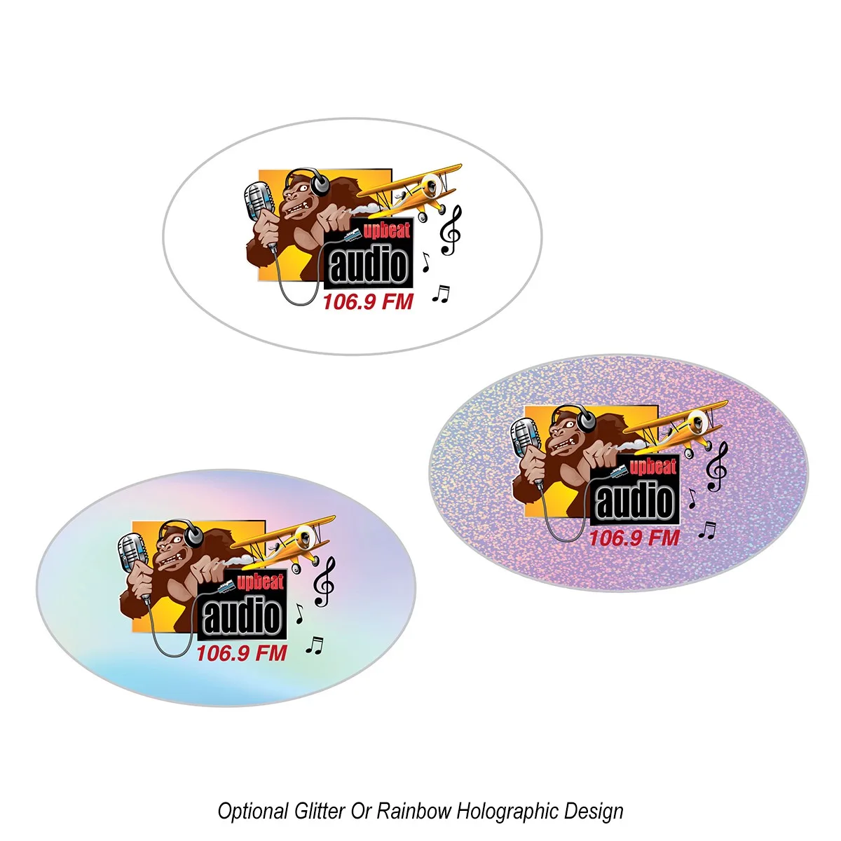 Oval Sticker view 2