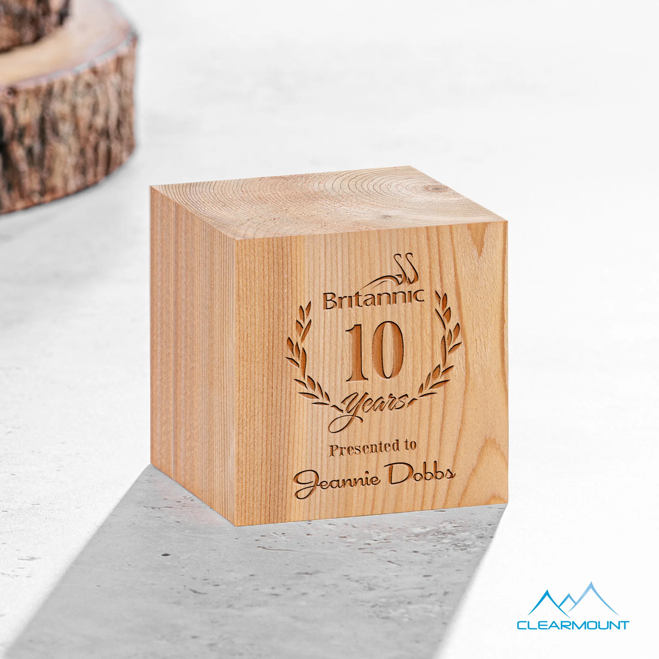 Laser Engraving, 3" x 3" x 3"