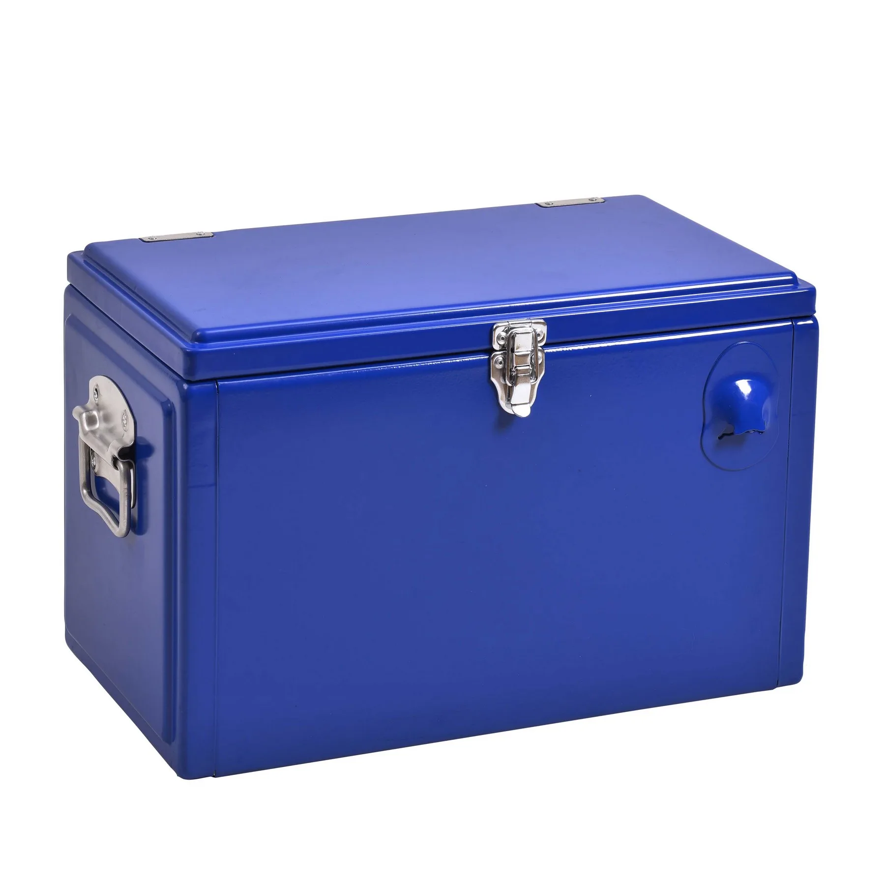 Metal Tool Box Cooler, Front Imprint view 2