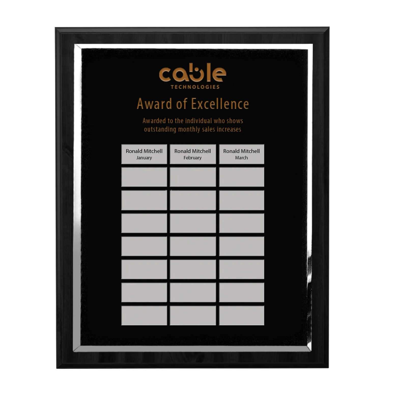 Black, 24 Plates