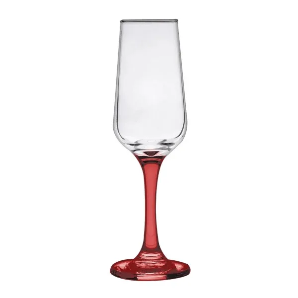 TOSCANA 6.5 Oz Champagne Glass with Color Bottom view 3