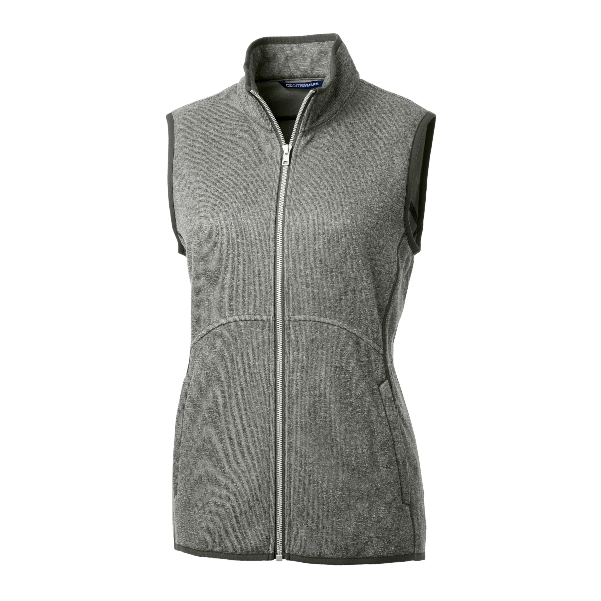 Cutter & Buck Mainsail Sweater Knit Womens Full Zip Vest view 4