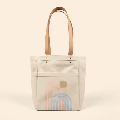 Market Tote - Heavyweight Canvas With Leather view 2
