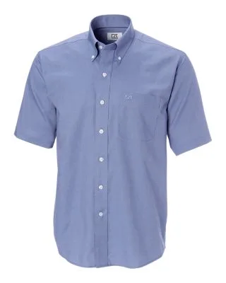 Cutter & Buck Epic Easy Care Nailshead Mens Short Sleeve Dress Shirt view 4