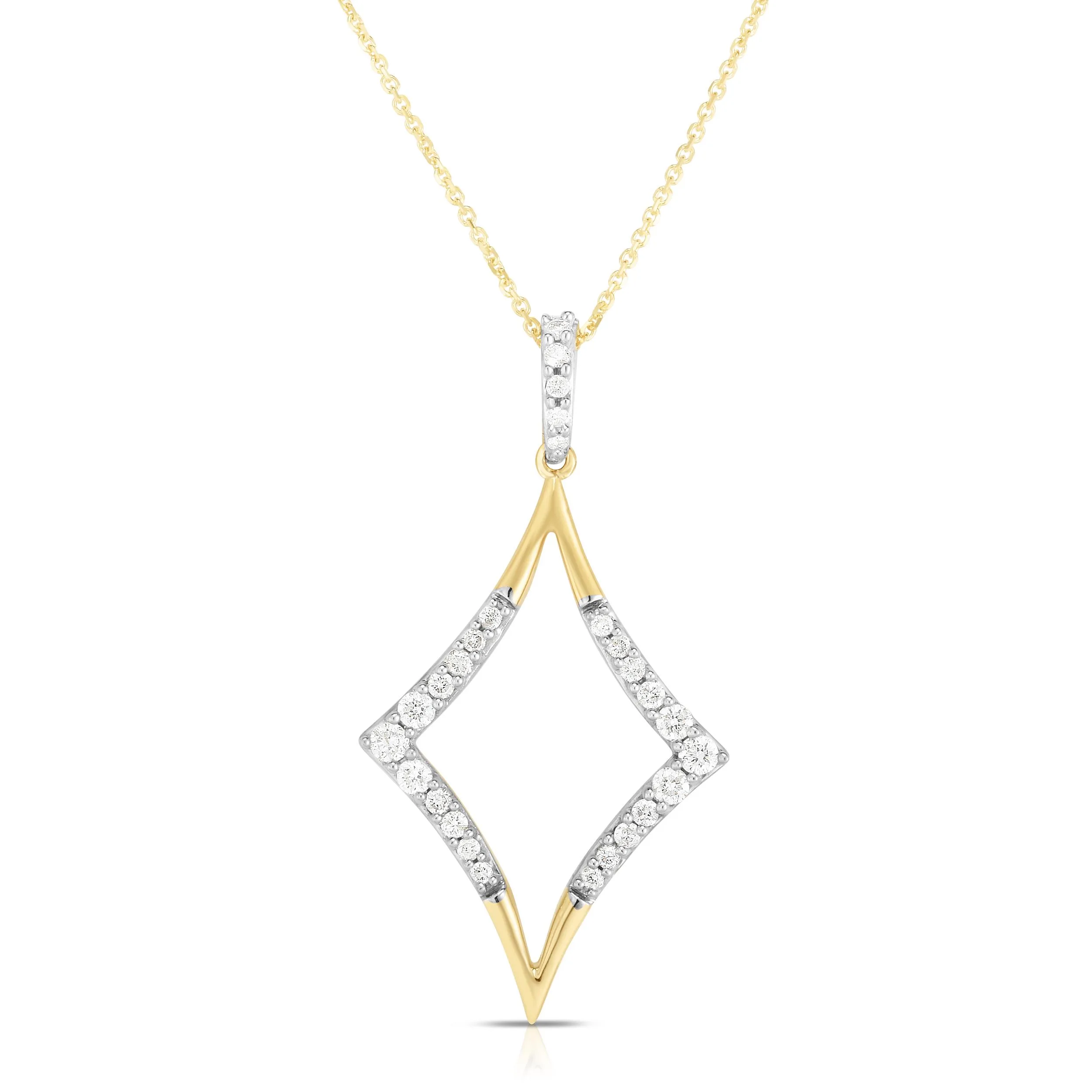 Jilco Inc Round Diamond Necklace - 0.20 Twt