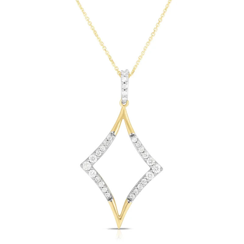 Jilco Inc Round Diamond Necklace - 0.20 Twt