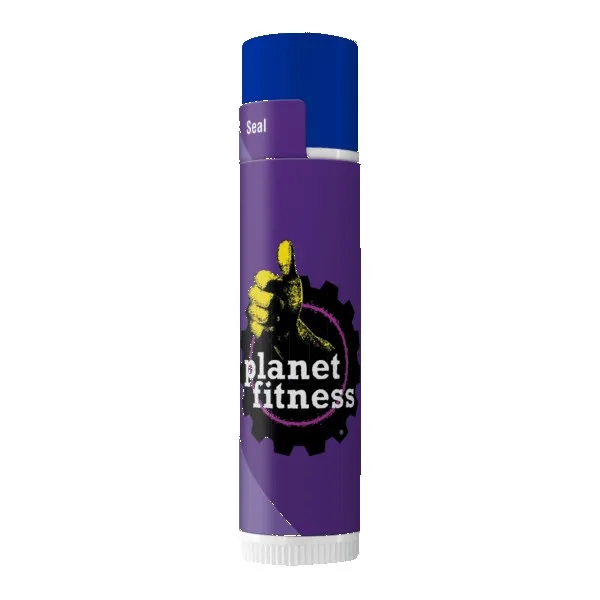 Custom SPF 15 Lip Balm in White Tube with Colored Cap view 4