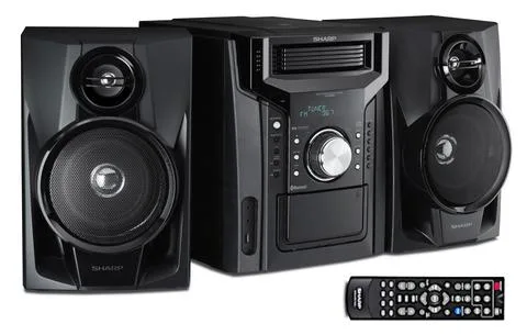 Sharp® 240W 5-Disc Mini Shelf Speaker System