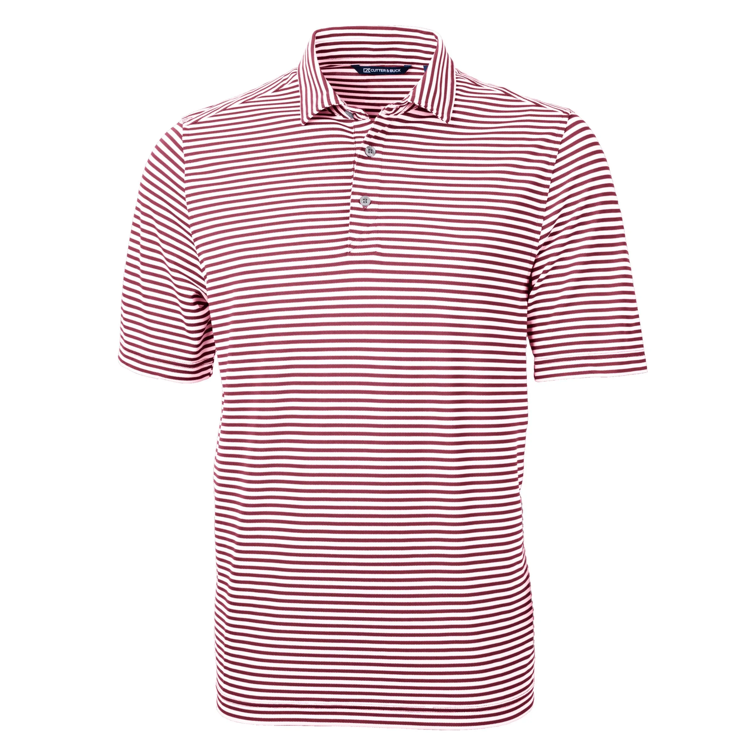 Cutter & Buck Virtue Eco Pique Stripe Recycled Mens Polo view 3