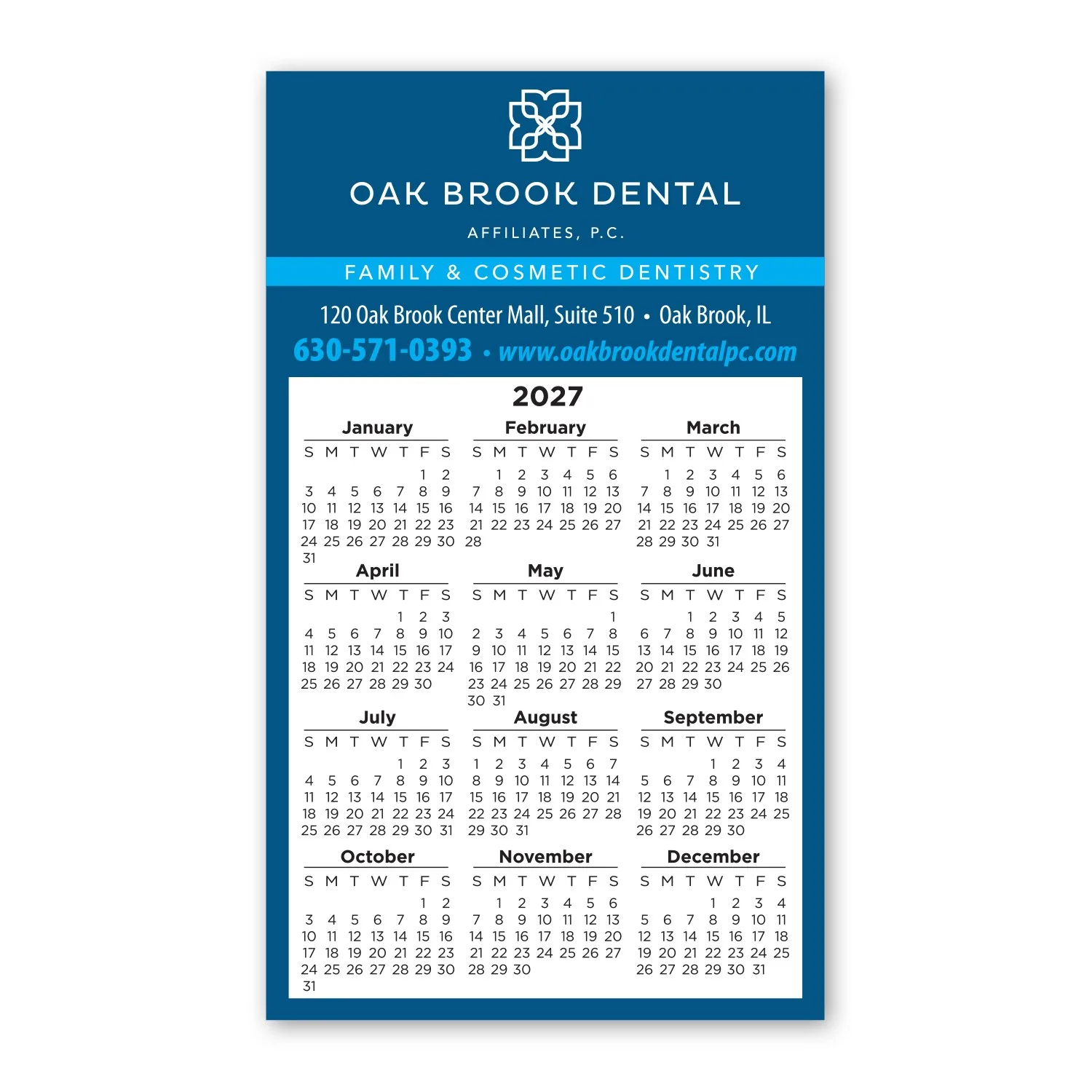 Calendar Sq Crnr Magnet 2-29/32 x 4-15/16 view 2