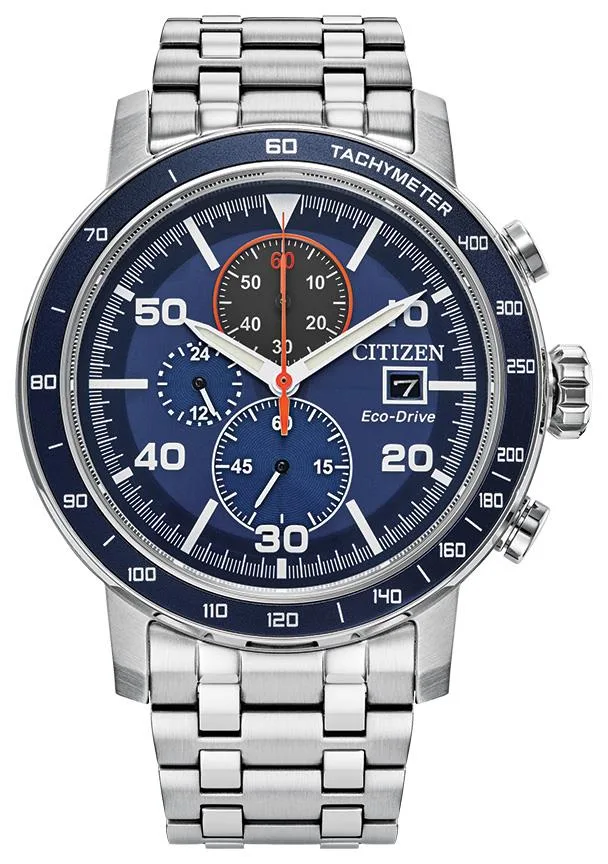 Citizen Watch Men's Weekender Stainless Steel Bracelet Watch Blue Dial
