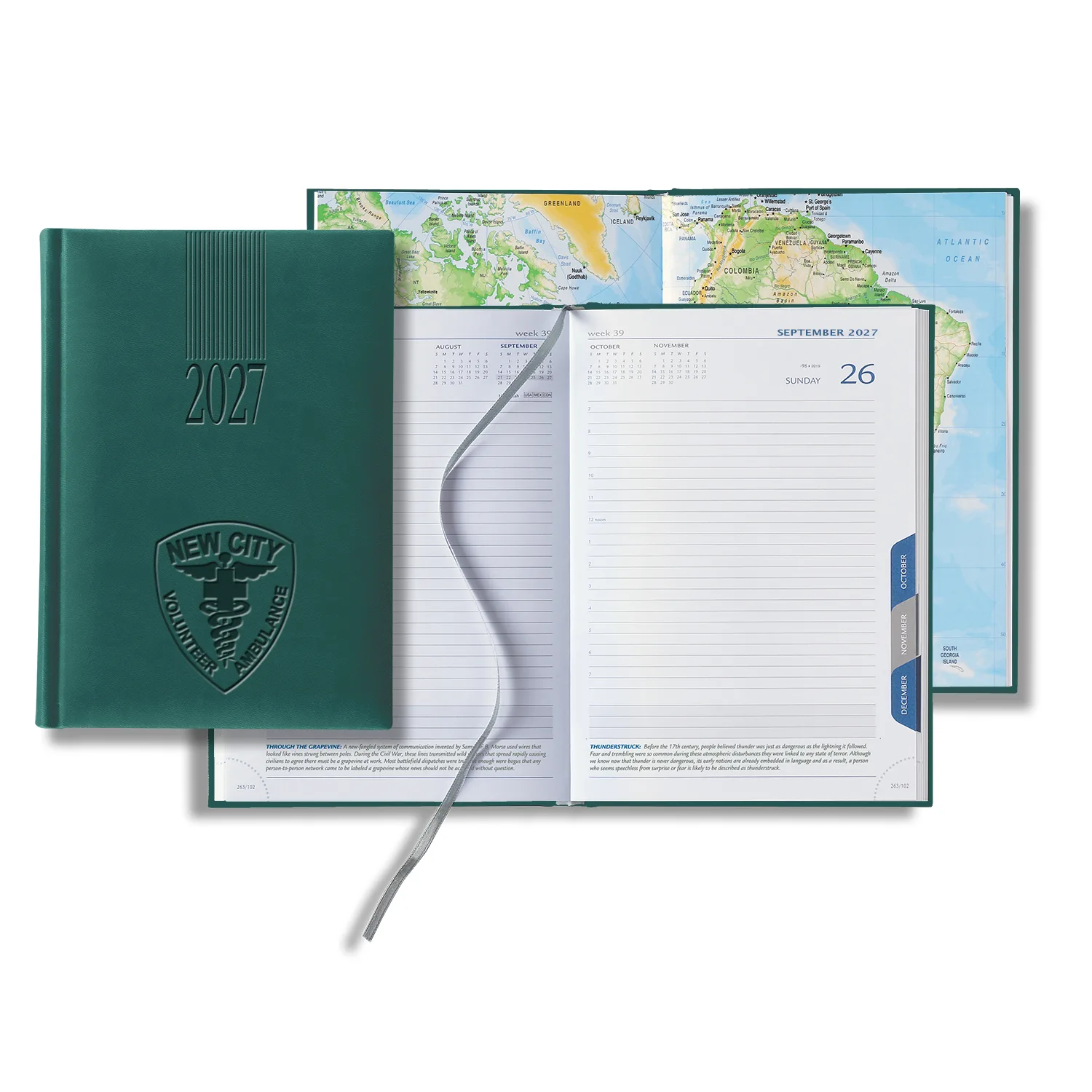 Castelli Tucson Medio White Page Tabbed Daily Diary view 5