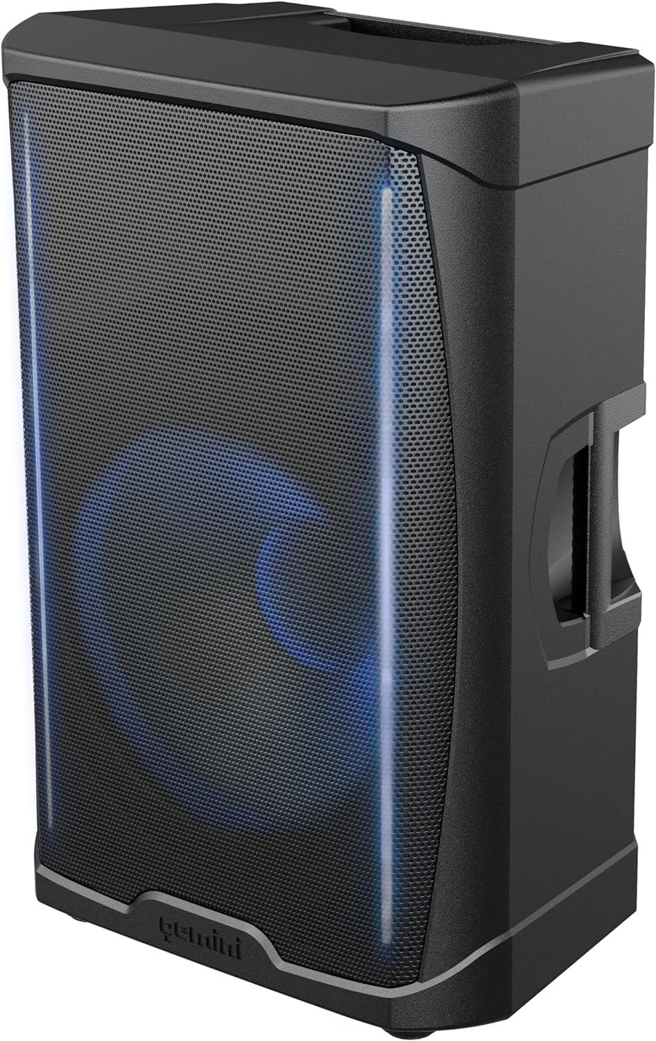 Gemini 1300-Watt 15" Professional Pa Speaker w/Bluetooth And Led Party Lighting