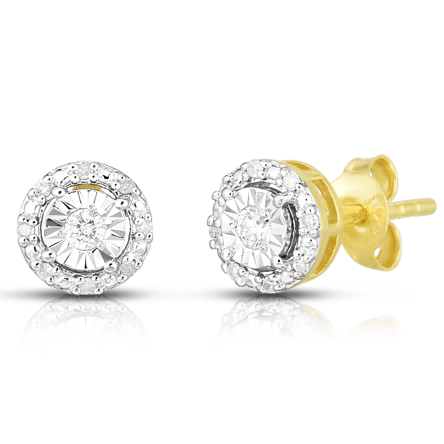Jilco Inc Diamond Cluster Earrings