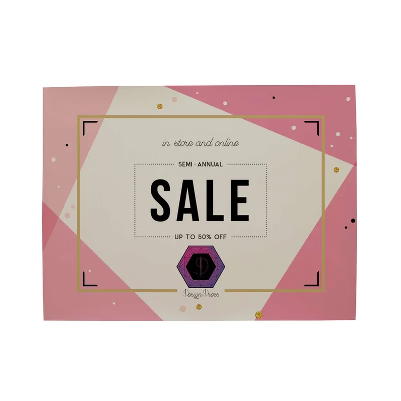 36" x 48" Opaque Window Cling